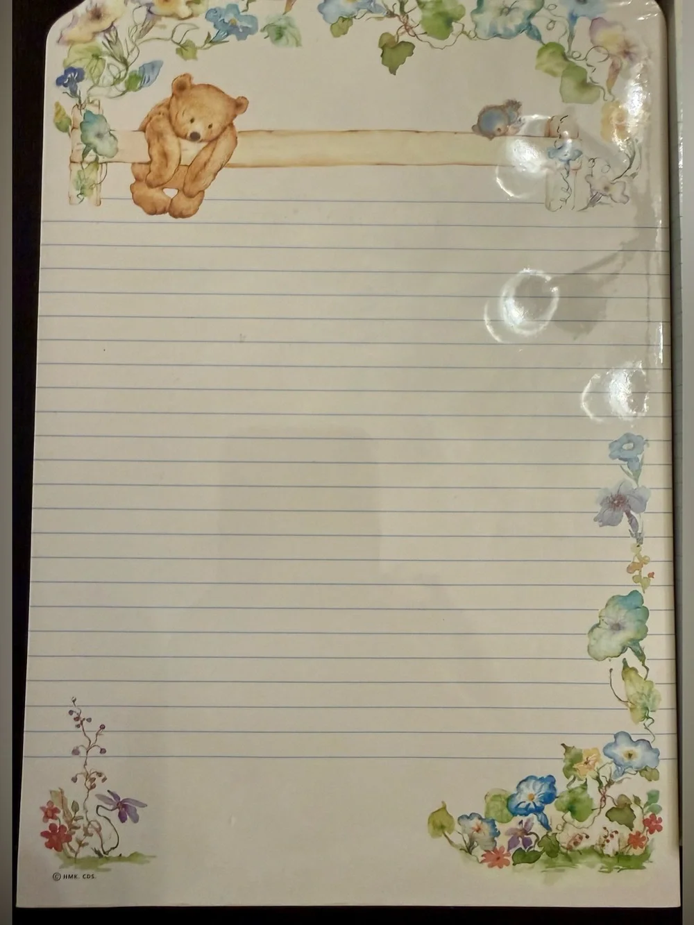 Vintage 1991 Hallmark “Mary’s Bears” Teddy Bear Stationary & Notepad Collection